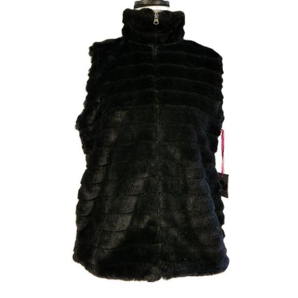 Women's Katydid Medium Faux Fur Vest with Pockets NWT - Picture 1 of 9